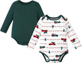 PATPAT Baby Bodysuits - Soft Viscose Made from Bamboo - Long Sleeve Funny for Boys and Girls -Newborn Infant Toddler Clothes