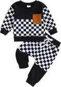 Fernvia Toddler Baby Girl Clothes 3 6 9 12 18 24 Months Fall Outfits Solid Long Sleeve Sweatshirt Tops + Pants Set