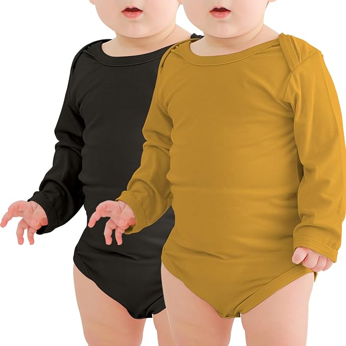 Jimonda Bamboo Baby Bodysuit Long Sleeve Infant Romper Soft Boy Girl Unisex Newborn Clothes One Piece Outfits Summer Fall