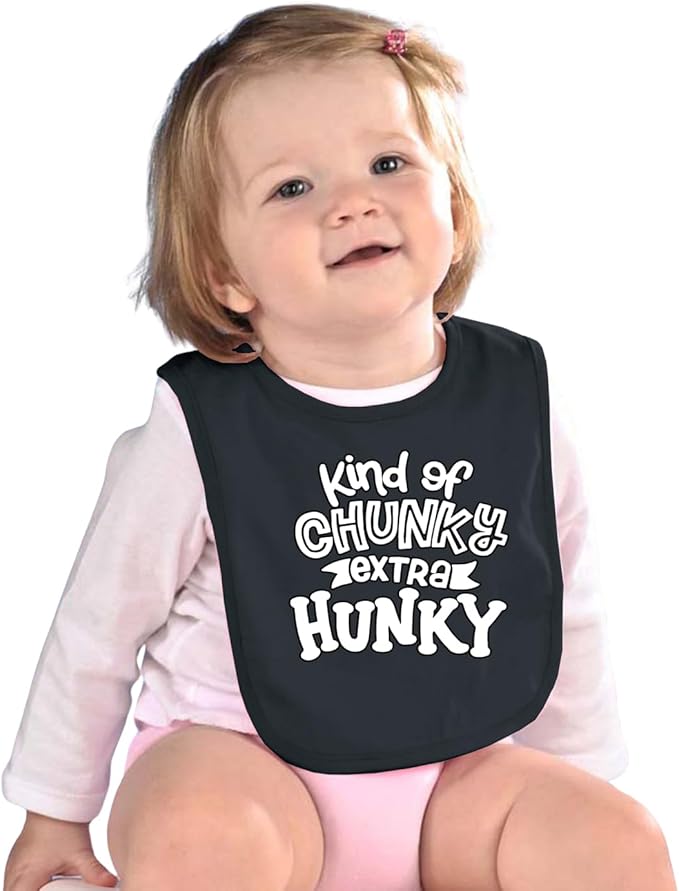 Wild Bobby Kind of Chunky Extra Hunky Humor Infant Premium Jersey Baby Bib