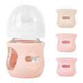 3 Pack Silicone Sleeves for Philips Avent Natural Glass Baby Bottles, Anti Breakage Baby Bottle Holder for Baby Girls, Compatible Philips Avent Glass Natural Baby Bottle, 4 oz