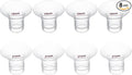 8PCS Flange Inserts 19mm/21mm,Compatible with Momcozy/Medela/Elvie/Spectra/Bellababy/TSRETE/kmaier Breast Pump Replacement Parts,for 24mm Flange/Shield of Most Pumps,Reduce 24mm to Other Size,4pc/size