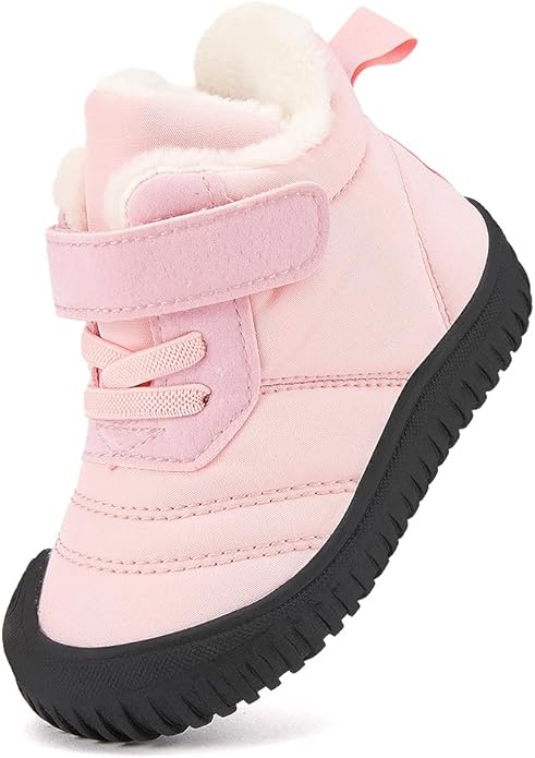 BMCiTYBM Toddler Baby Snow Boots Winter Shoes Boys Girls Cold Weather Baby Faux Fur Shoes