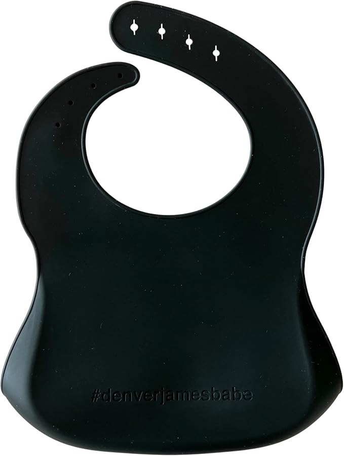 Denver James Silicone Feeding Bibs | Dishwasher Safe. Waterproof. Adjustable.