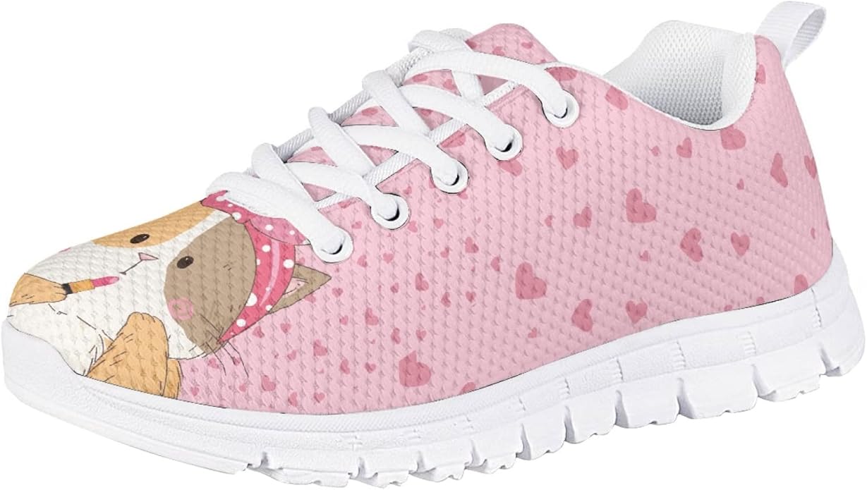 MARSVOVO First Shoes for Walking Boy Girl Athletic Lightweight Flexible Lace-up Breathable Running Shoes Casual Classic Comfortable Non Slip Play Sport Learning to Walk Toddler Girl Sneakers