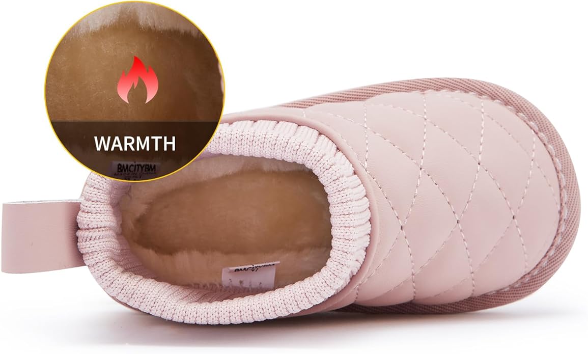 BMCiTYBM Girls Boys Snow Boots Warm Winter Fur Lined Baby Shoes (Infant/Toddler/Little Kid)