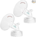 19MM Wide-Mouth Flange Spectra Replacement Pump Parts for S1 S2 - Exact Fit Medical Grade Flanges Breast Pump Parts - BPA Free Spectra Pump Parts - Perfect for Travel & Working Moms (2-Pack)