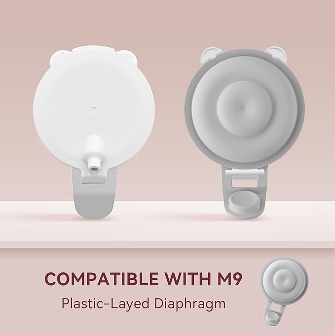 6 PC Duckbill Valves and 2 PC Silicone Diaphragms Compatible with Momcozy M9 Replacements Parts, Replace Mom Cozy M9 Pump Parts, Momcozy Mobile Flow Breastfeeding Accessories