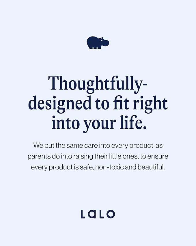 Lalo Silicone Placemat for Toddlers & Babies - Non-Slip Kids Placemat for Restaurants & Dining Tables - Non-Toxic & BPA Free Safe - for Ages of 4 Months and Up - Blueberry
