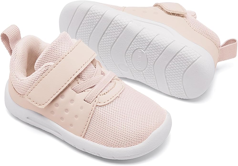 MORENDL Toddler Baby Shoes 0-4 Years Boy Girl Lightweight Breathable Non-Slip Sports Sneakers Running Walking Tennis Barefoot Shoes