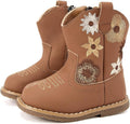 BMCiTYBM Baby Cowboy Cowgirl Boots Infant Western Shoes Boys Girls Round Toe Boots All Seasons 6-24 Months