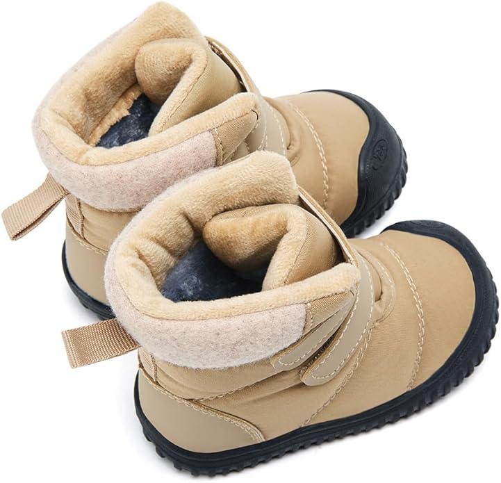 BMCiTYBM Toddler Baby Winter Snow Boots Boy Girl Faux Fur Warm Non Slip First Walking Infant Shoes