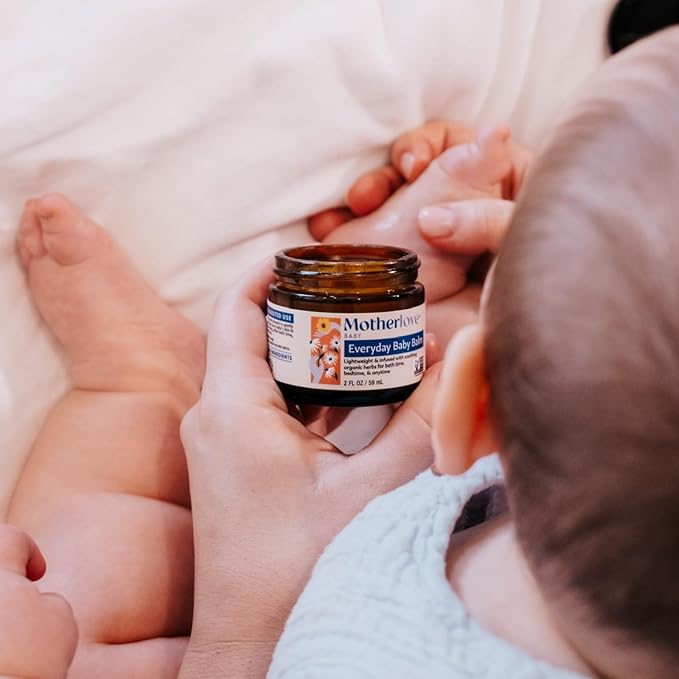 Motherlove Everyday Baby Balm (2oz) Plant-Based, All-Natural Baby Essential for Newborns, Infants, & Toddlers—Moisturizing Herbal Salve w/Calming Chamomile—Non-GMO, Organic Herbs, Cruelty-Free