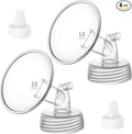 18mm Flange&Duckbill Valve Compatible with Spectra S2 S1 9 Plus Ameda MYA Motif Luna Breastpumps Replacement to Pump Parts Flange. Compatible with Spectra Parts/Accessories