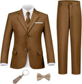 Boys Suit Set Slim Fit Kids Formal Suits Toddler Tuxedo Wedding Prom Classic Suits for Boy Teen Black Blue Dress Outfit