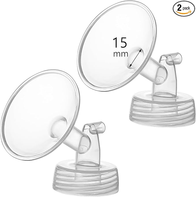 15mm Flange Compatible with Spectra S1 S2 9 Plus Synergy Gold Breastpump Replacement to Spectra Pump Parts and Flange; Not Original; Replaces Shield