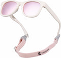 COCOSAND Flexible Baby Sunglasses with Strap Polarized UV Protection for Toddler Infant Newborn Boy Girl Age 0-24 Months
