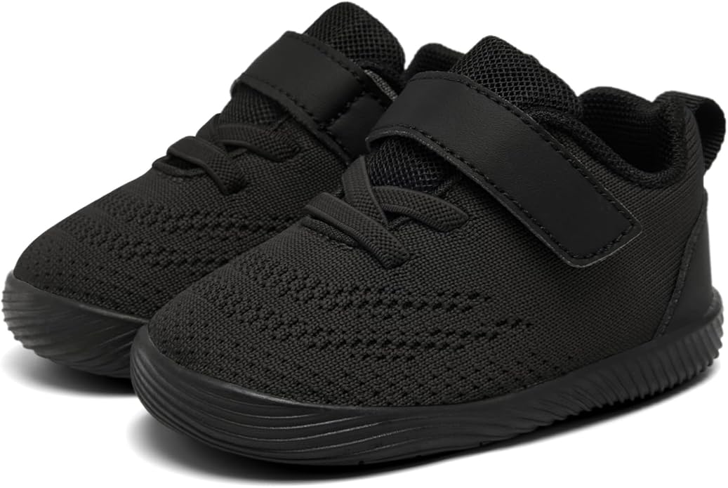 MORENDL Toddler Sneakers Baby Boys & Girls Barefoot Shoes Lightweight Breathable Walking Running Tennis Athletic Sport Shoes