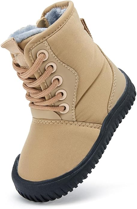 BMCiTYBM Toddler Baby Winter Snow Boots Boy Girl Faux Fur Warm Non Slip First Walking Infant Shoes