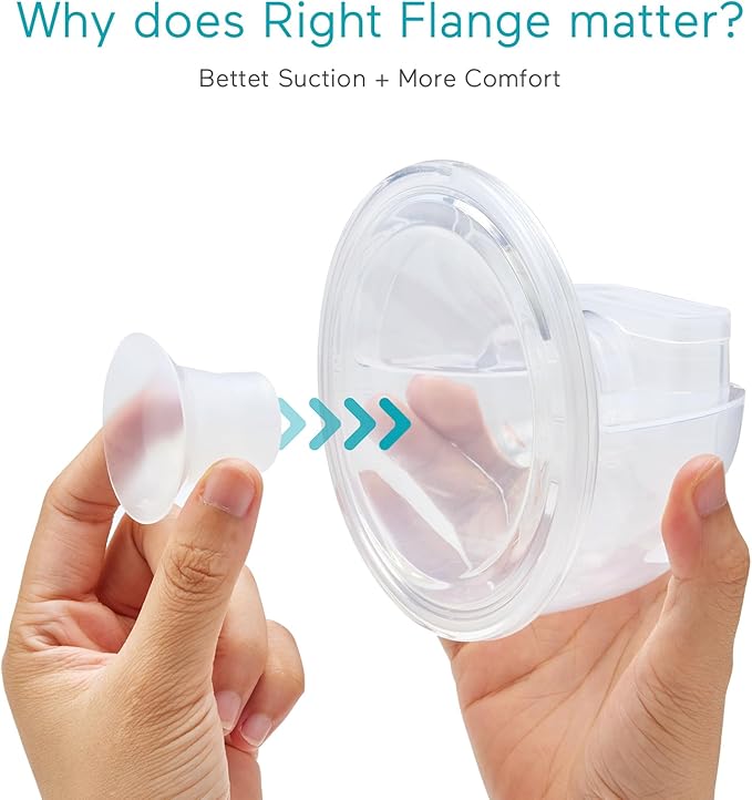 Paruu P10 Flange Insert 24mm, Original Breast Pump Parts, Wearable Breast Pump Replacement Accessories, 2 Pack