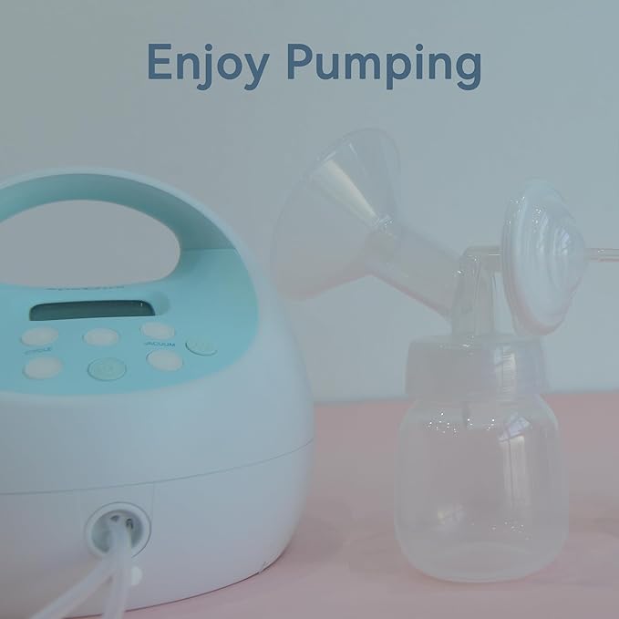 16 mm Flange Set Compatible with Spectra/Motif Luna Wide-Mouth Bottles, Breast Pump Parts Includes Breast Shield Tubing Valve Backflow Protector, Not Original Spectra Accessories