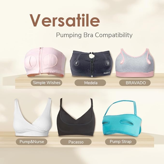 Maymom MyFit Comfy Series 22 mm Two-Piece Design Breastshield Compatible with Medela Breast Pump Parts; Replace Medela Shields; Fit MaxFlow Flex Connector; 2pc