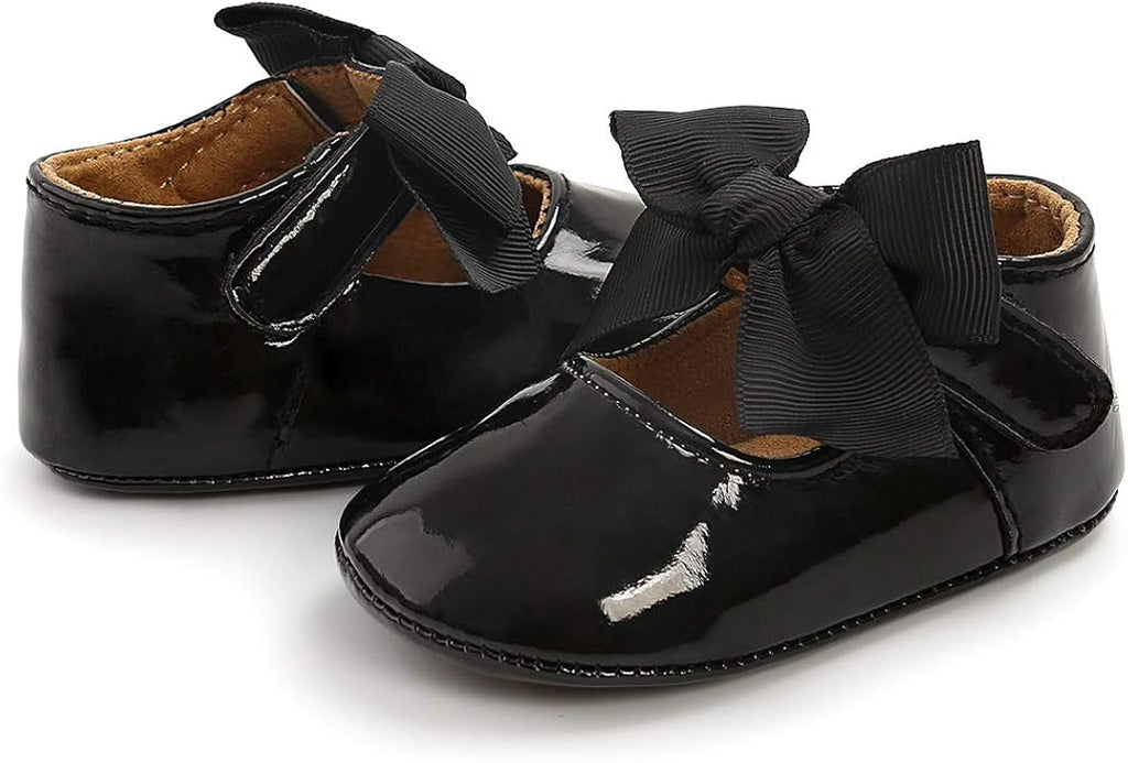 COSANKIM Baby Girls Mary Jane Flats Shoes Anti-Slip Rubber Sole Infant Toddler Princess Wedding Dress Shoes