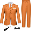 Boys Suit Set Slim Fit Kids Formal Suits Toddler Tuxedo Wedding Prom Classic Suits for Boy Teen Black Blue Dress Outfit