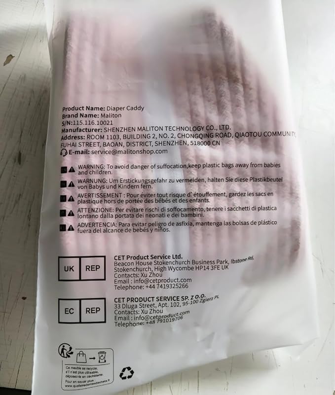 Maliton Baby Diaper Caddy Organizer, Cotton Rope Diaper Caddy Basket, Large Storage Basket for Newborn Boys and Girls, Gift for Baby Shower List, Newborn Essentials