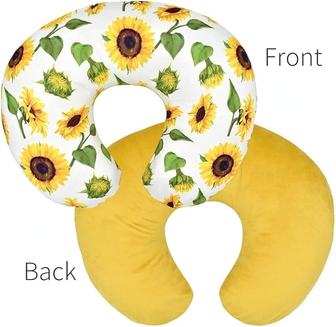Boyoung Stretchy Nursing Pillow Covers Ultra Soft Slipcovers for Breastfeeding for Baby Girls Boys, Feeding Pillow Cover Fits Standard Infant Support Pillows Positioners Nursing Pillow Case