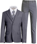Boys Suit for Kids Tuxedo Suits for Wedding Formal Suit Set Toddler Boy Dress Outfit with Shirt and Tie