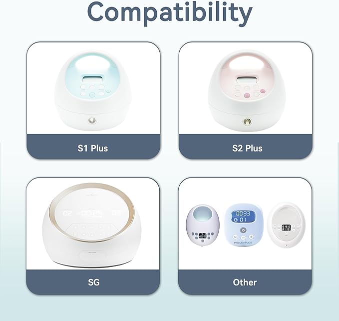 24 mm Flange Set Compatible with Spectra/Motif Luna Wide-Mouth Bottles, Includes Flanges Tubing Valve Backflow Protector Flange Sizing Kits, Not Original Accessories