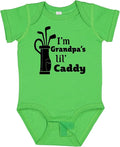 inktastic I'm Grandpa's Lil' Caddy- Golf for Kids Baby Bodysuit