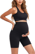 Women's Maternity 2 Piece Outfit Set - Bra & Shorts for Pregnancy - Yoga workout Lounge Wear Sets