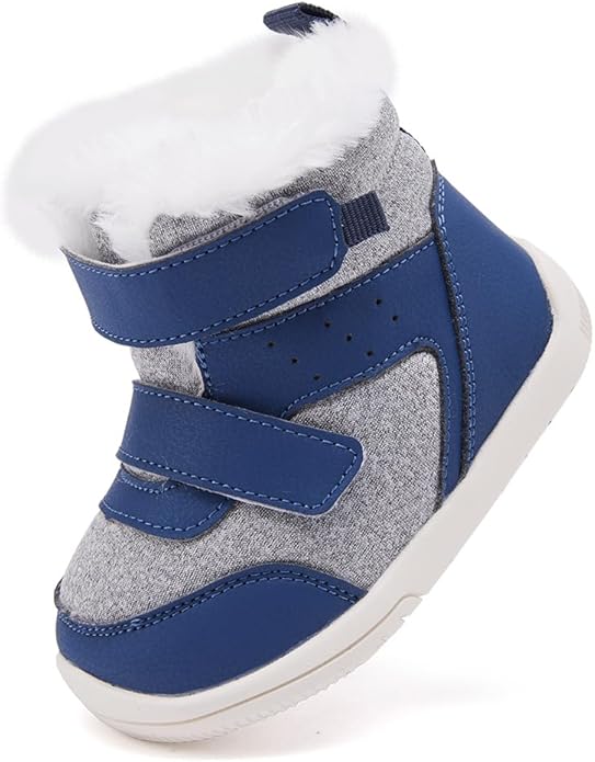BMCiTYBM Toddler Baby Winter Snow Boots Boy Girl Faux Fur Warm Non Slip First Walking Infant Shoes
