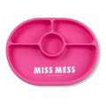 Bella Tunno Suction Plate for Babies & Toddlers, Self-Feeding Dish for Baby Led Weaning, Silicone Divided Plate, Sticks to Highchair Trays & Tables, Microwave & Dishwasher Safe, Miss Mess