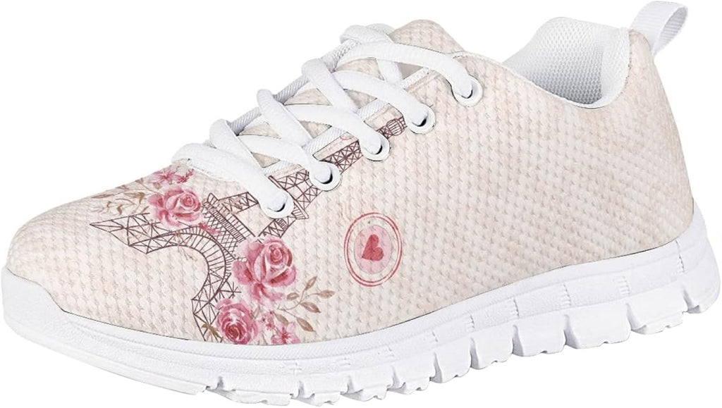 MARSVOVO First Shoes for Walking Boy Girl Athletic Lightweight Flexible Lace-up Breathable Running Shoes Casual Classic Comfortable Non Slip Play Sport Learning to Walk Toddler Girl Sneakers
