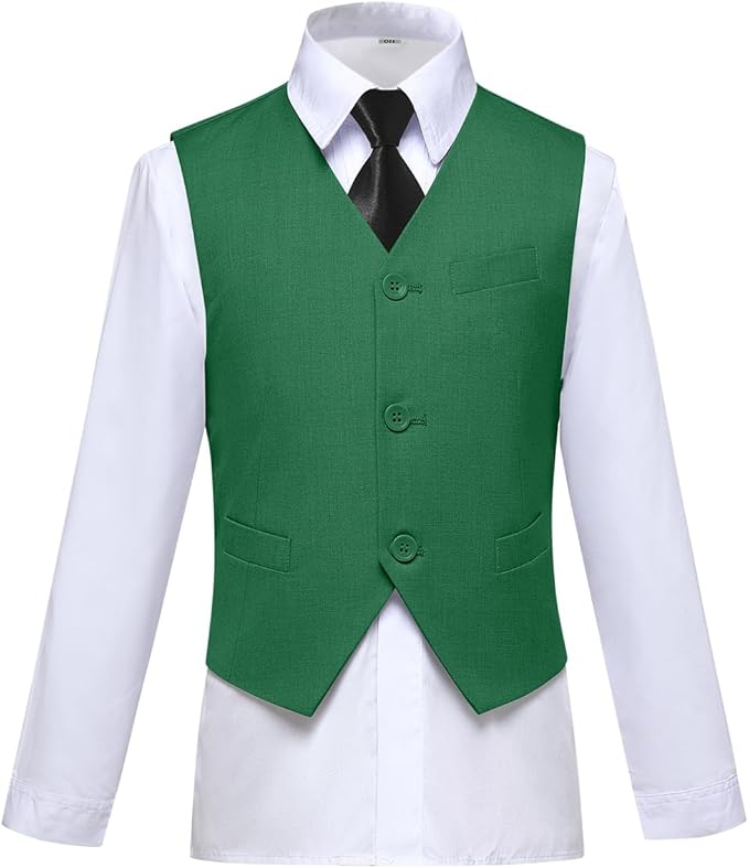 Visaccy Boys Suits Slim Fit Dress Clothes Ring Bearer Outfit