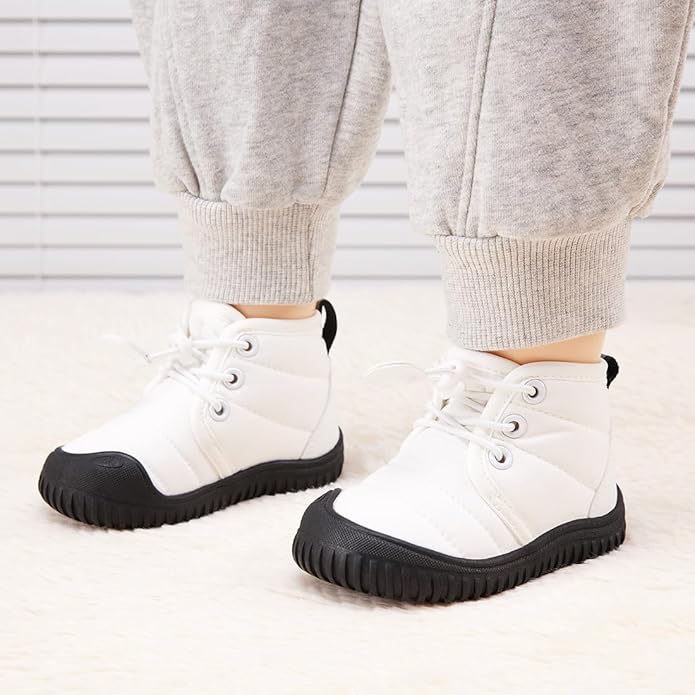 BMCiTYBM Toddler Baby Winter Snow Boots Boy Girl Faux Fur Warm Non Slip First Walking Infant Shoes