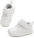 Wide Baby Shoes Boys Girls Zero Drop Barefoot Infant First Walkers Lightweight Soft Nonslip High Top Toddler Sneakers for 6-24 Months