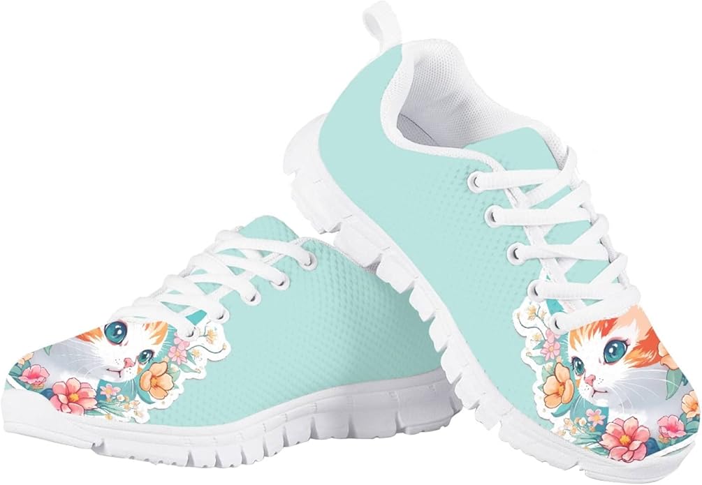 MARSVOVO First Shoes for Walking Boy Girl Athletic Lightweight Flexible Lace-up Breathable Running Shoes Casual Classic Comfortable Non Slip Play Sport Learning to Walk Toddler Girl Sneakers