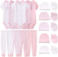 Kiddiezoom Unisex Baby Layette Essentials Giftset Clothing Set 19-Piece For Newborn Baby