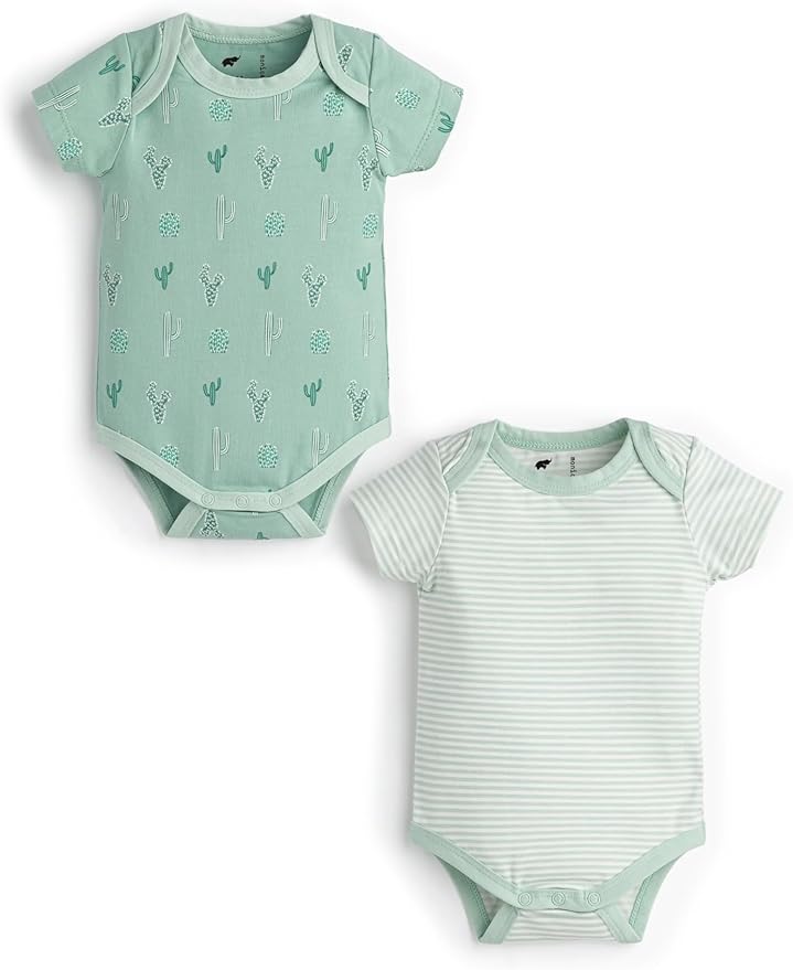 MONICA + ANDY Baby Organic Short Sleeve Jack + Jill Bodysuit