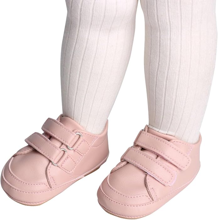 LONSOEN Baby Girls Boys Loafers Prewalker Dress Crib Shoes