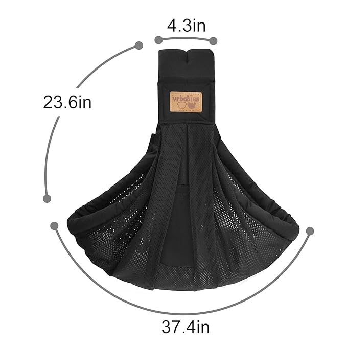 Baby Sling Carrier Newborn, Adjustable Easy Wearing Baby Nursing Warp Sling, New Mom Dad Soft Cotton Baby Front Holder Carrier for Infant Toddler Life Travel Essential Gifts