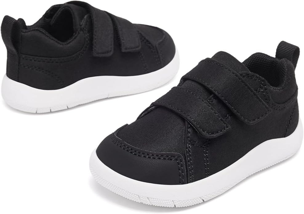 MORENDL Wide Toe Box Shoes Toddler Barefoot Shoes Baby Walking Shoe Boy Girl Non-Slip Zero Drop Minimalist Sneakers Comfort Tennis Outdoor Activities