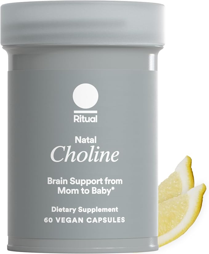 Ritual Natal Choline Supplement, 550mg, Supports Baby’s Cognitive Function When Taken During Pregnancy and Choline Content in Breastmilk*, 30 Day Supply
