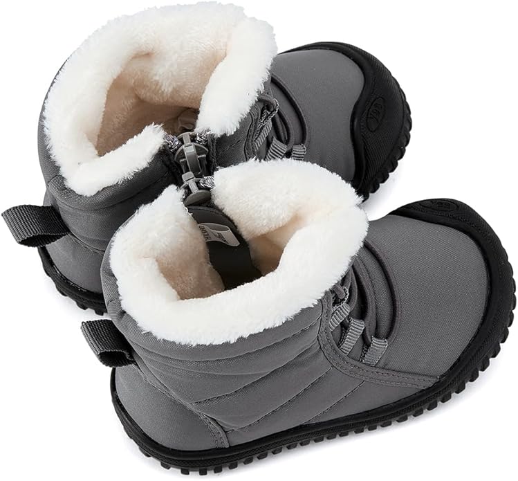 BMCiTYBM Toddler Baby Snow Boots Winter Shoes Boys Girls Cold Weather Baby Faux Fur Shoes