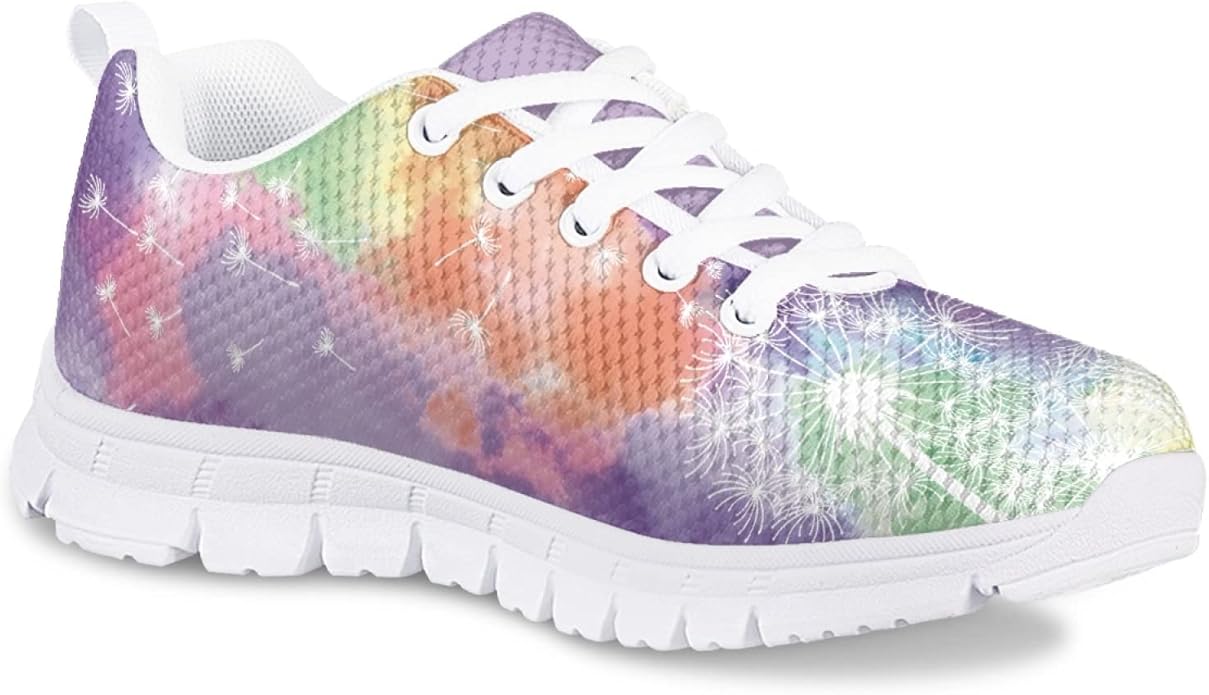 MARSVOVO First Shoes for Walking Boy Girl Athletic Lightweight Flexible Lace-up Breathable Running Shoes Casual Classic Comfortable Non Slip Play Sport Learning to Walk Toddler Girl Sneakers