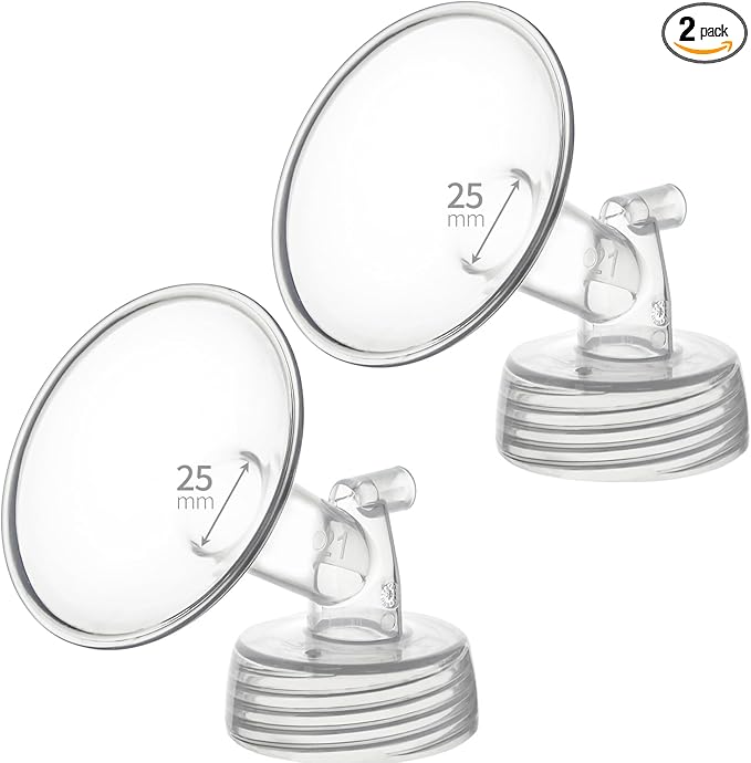 25mm Flanges Compatible with Spectra S2 S1 9 Plus Ameda MYA Motif Luna Breastpumps Replacement to Pump Parts Flange. Compatible with Spectra Parts/Accessories